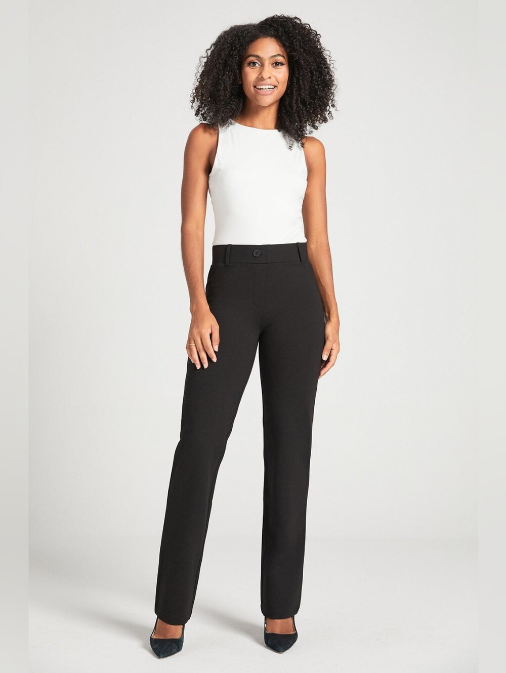 *New w/o Tags!* Classic DPYP™ Dress Pant Yoga Pant | Straight (Black) Size 16/18